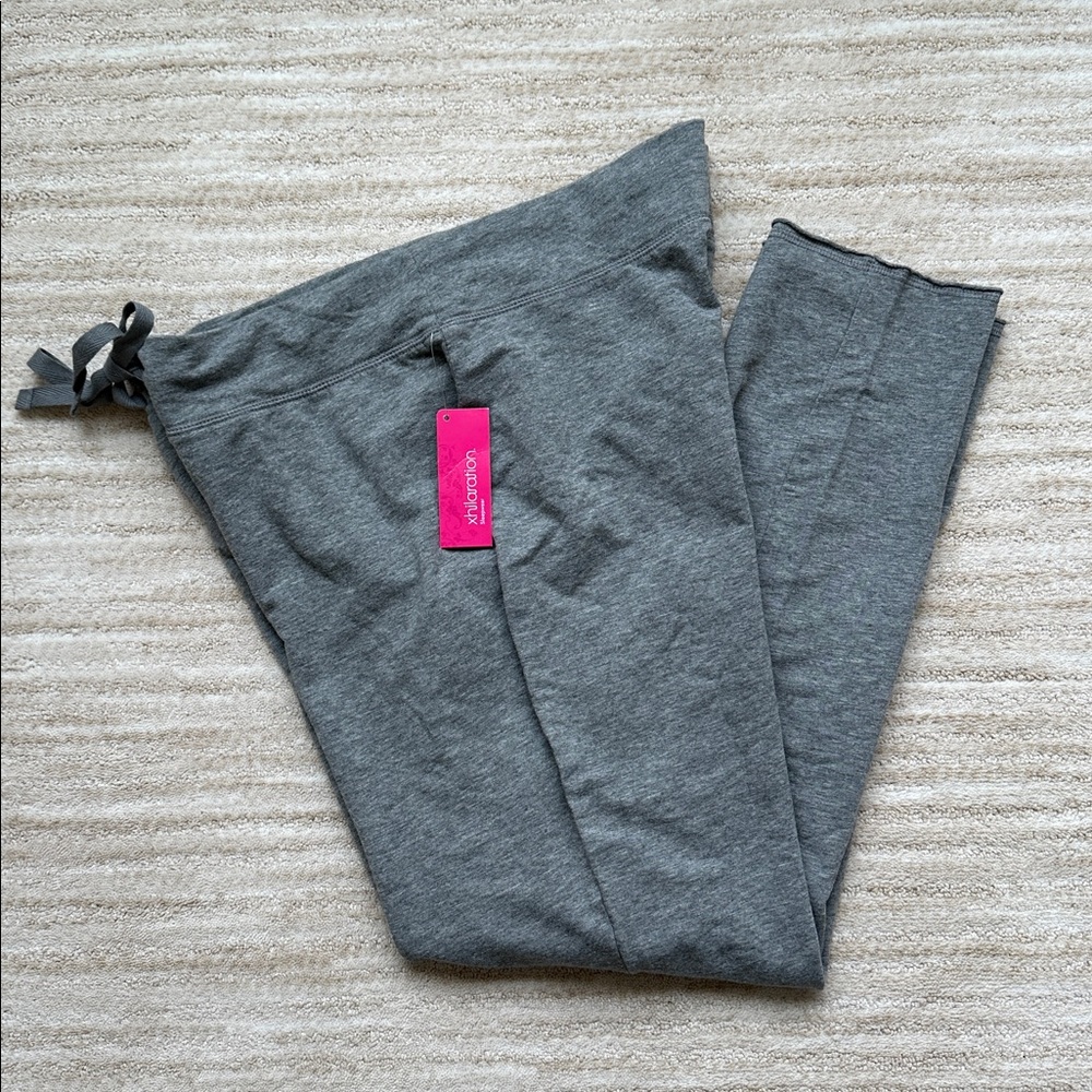 NWT Xhilaration Sleepwear Lounge Skinny Pants Women's Gray Knit Size Large